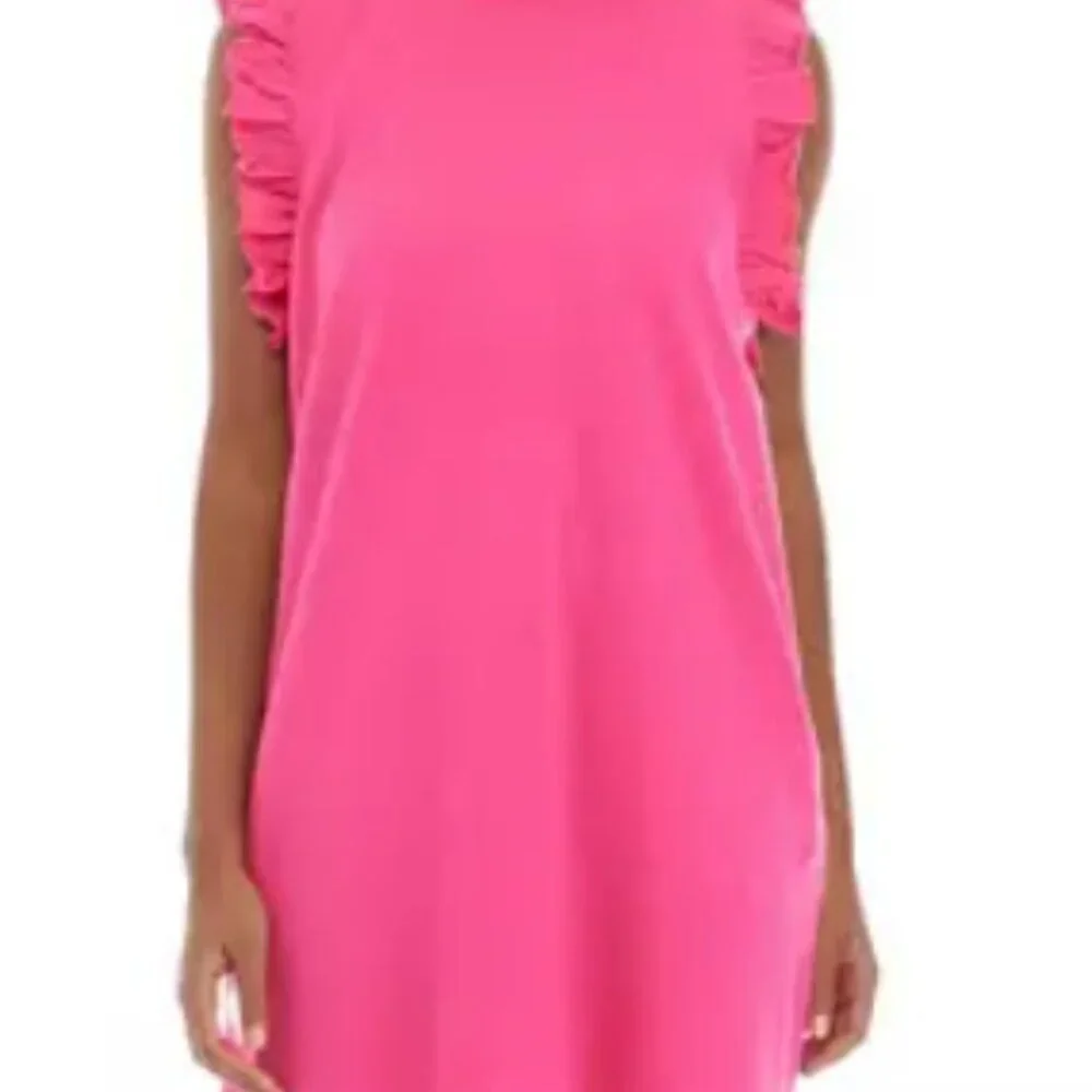 Crown & Ivy™ Women's Ruffle Pink Sleeve Dress - Medium